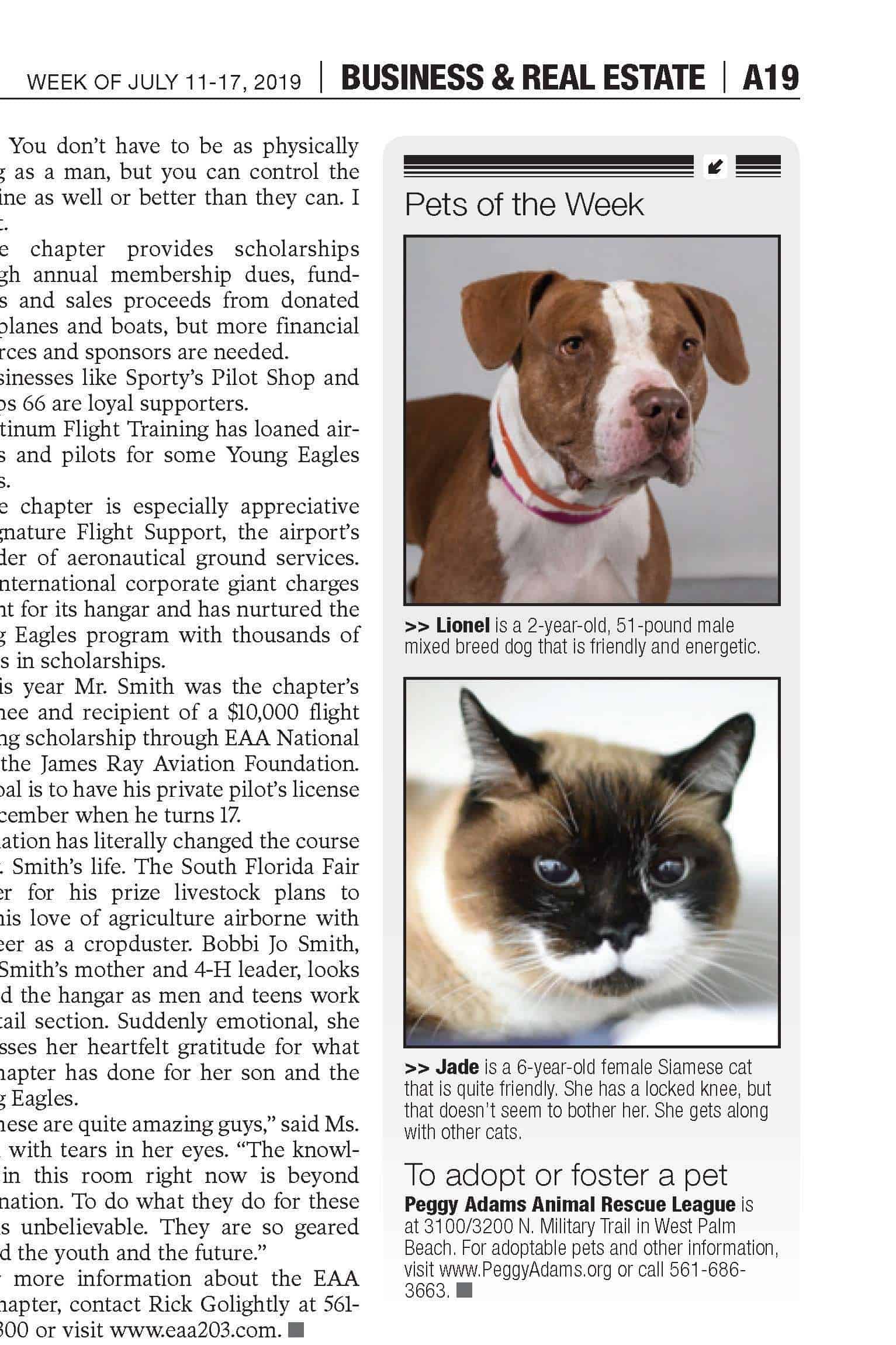 FL Weekly - Pet spotlight - Lionel and Jade