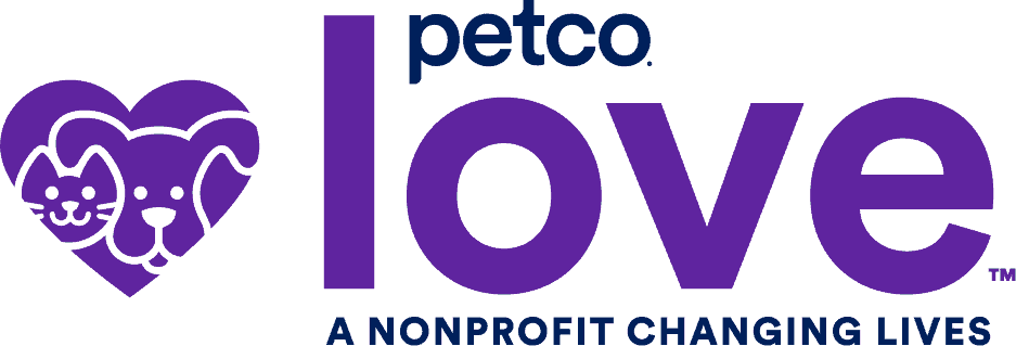 Petco Love logo promoting animal care and adoption initiatives.