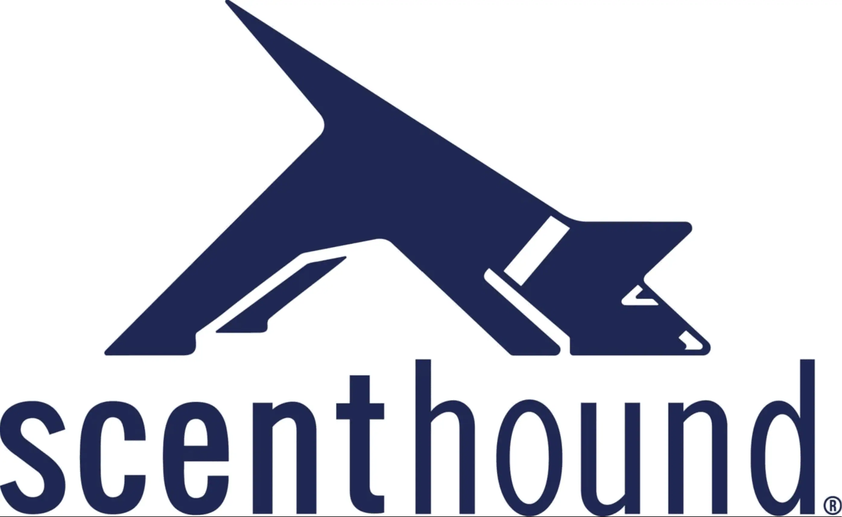 Dog scent hound logo for animal rescue and pet adoption website.