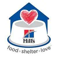 Pet food donation event at Peggy Adams with a heart symbol.