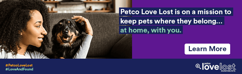Petco Love ayuda a reunir a mascotas perdidas con sus dueños en casa.